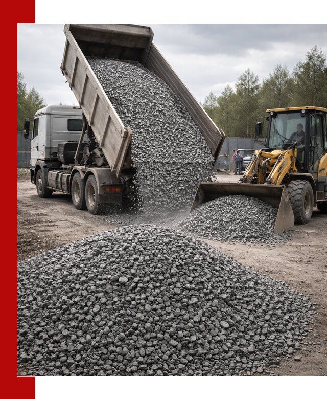 Доставка и продажа щебня гранитного в Челябинске