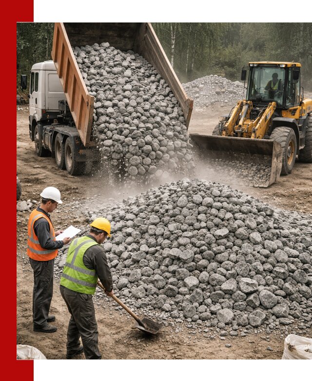 Гранитный щебень фракция 70-150 доставка в Челябинске