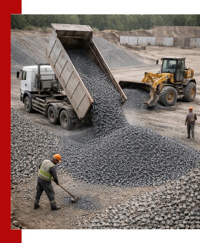 Щебень габбро-диабаз фр. 5-20 с доставкой в Челябинске