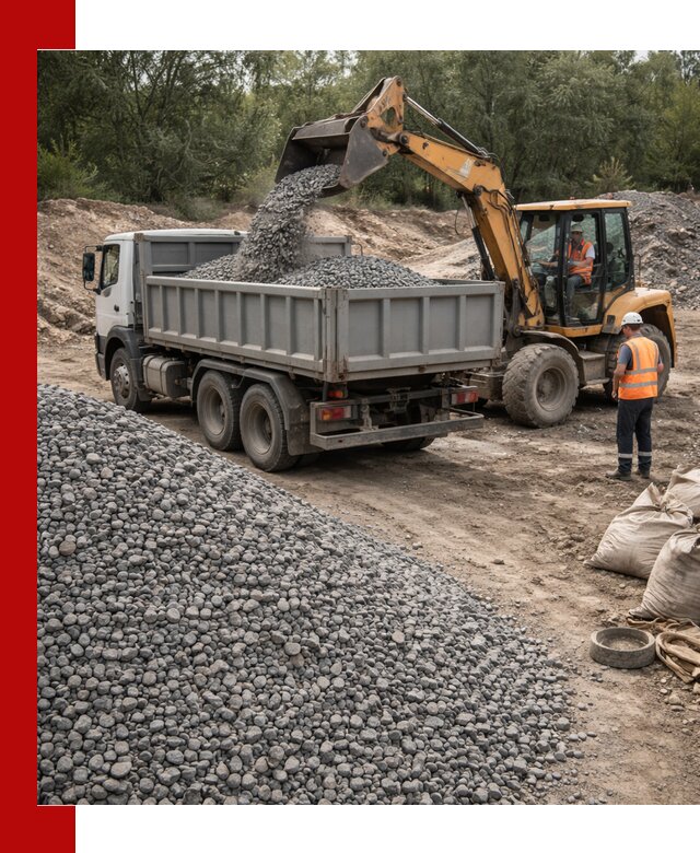 Доставка гравийного щебня в Челябинске оптом и в розницу