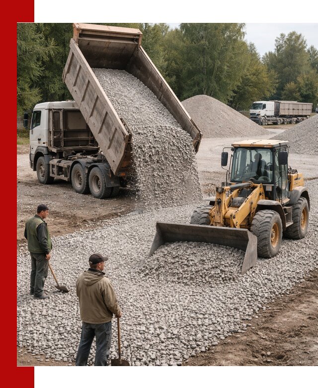 Купить гравийный щебень фракция 20-40 в Челябинске с доставкой