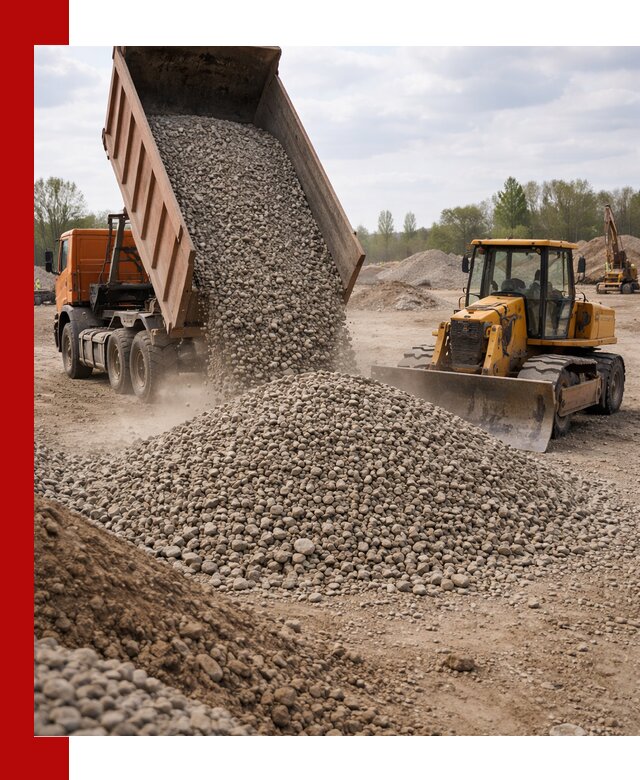 Доставка гравийного щебня фракции 40-70 в Челябинске