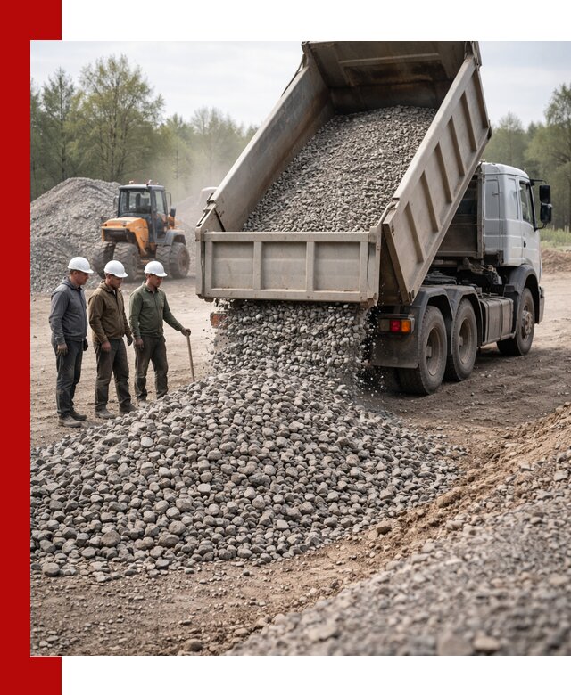 Доставка гравийного щебня фракции 70-120 в Челябинске