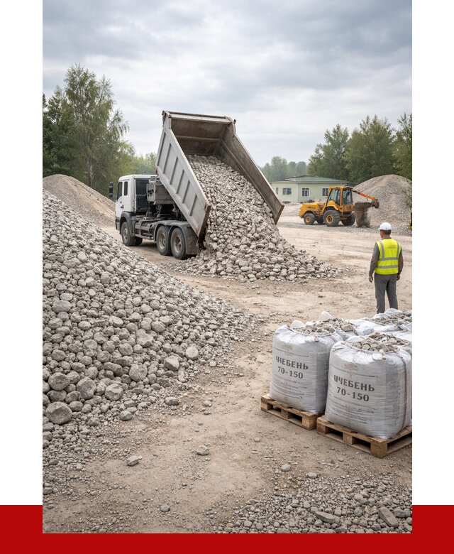 Известняковый щебень фракция 70-150 в Челябинске от 1289 р. | ПРОНЕРУДЧлб