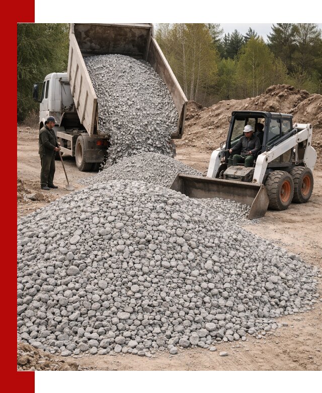 Доставка доломитового щебня в Челябинске напрямую от карьера