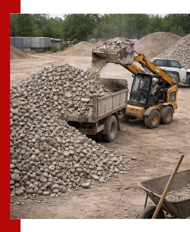 Доставка вторичного щебня в Челябинске для строительных работ