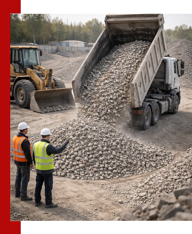 Вторичный щебень фракция 40–70 доставка в Челябинске