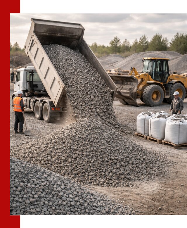 Бетонный щебень фракция 5–20 с доставкой в Челябинске