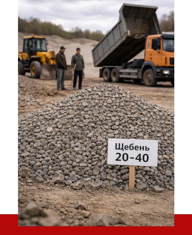 Бетонный щебень фракция 20-40 в Челябинске от 2526 р. | ПРОНЕРУДЧлб