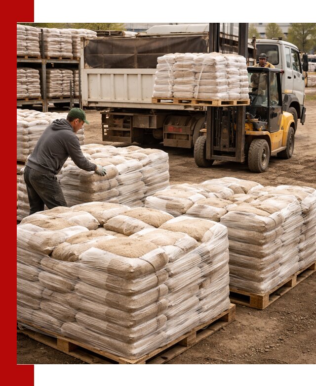 Карьерный песок в мешках с доставкой в Челябинске