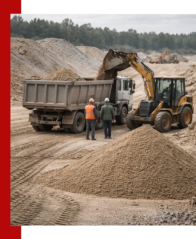 Карьерный среднезернистый песок с доставкой в Челябинске