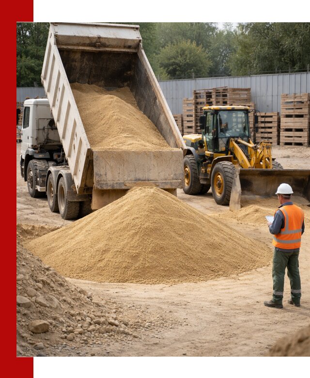 Доставка карьерного мелкозернистого песка в Челябинске