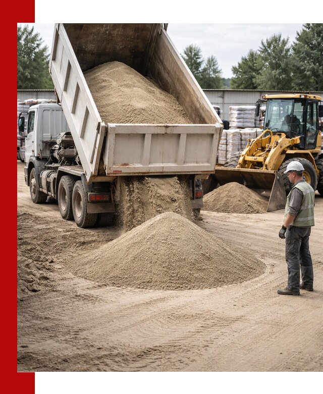 Поставка и доставка песка для бетона в Челябинске