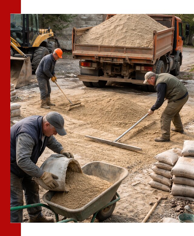 Поставка песка для стяжки в Челябинске с быстрой доставкой