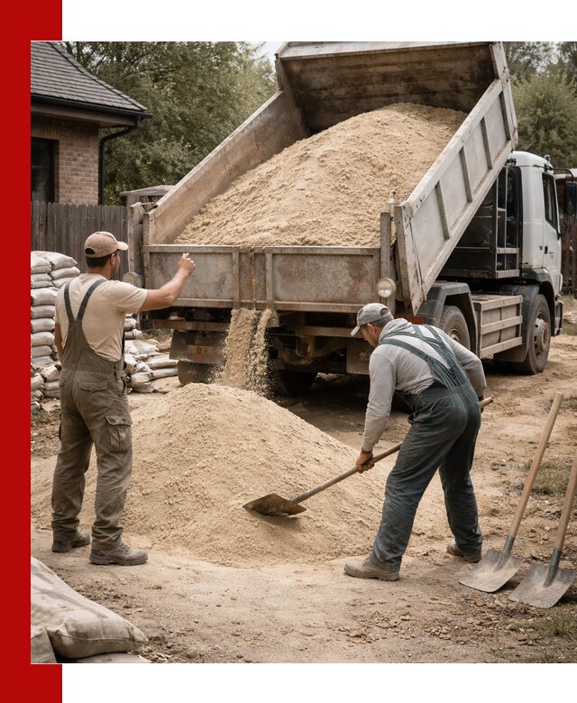 Песок для штукатурки с доставкой в Челябинске качественный и чистый