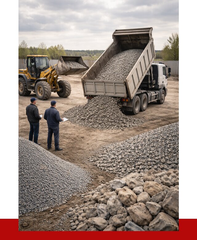 Гравий и камень с доставкой в Челябинске от 4331 р. - ПРОНЕРУДЧлб