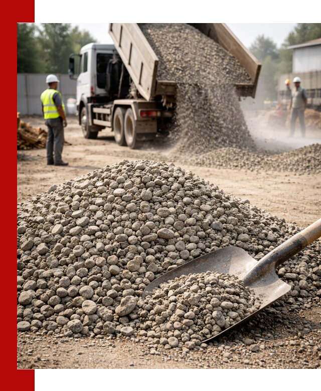 Доставка гравия фракции 20-40 в Челябинске с самосвалами