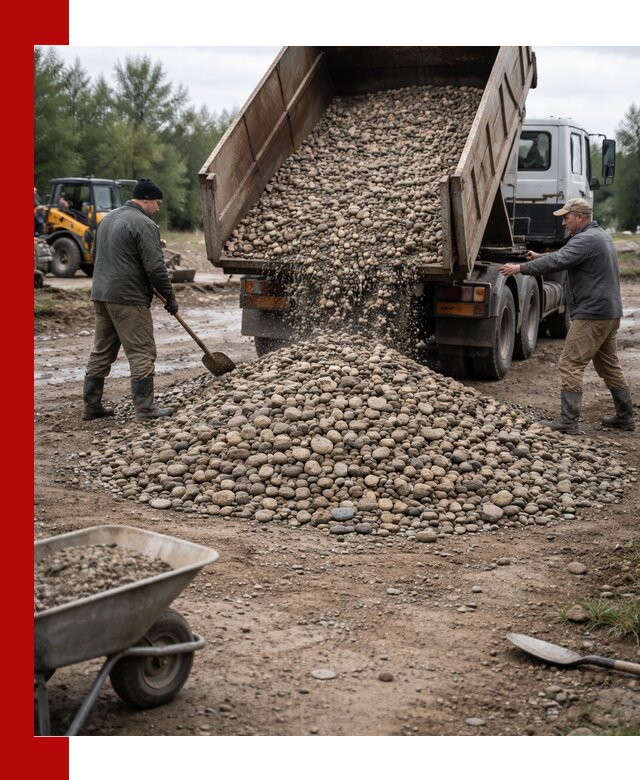 Доставка гальки речной оптом и в розницу в Челябинске