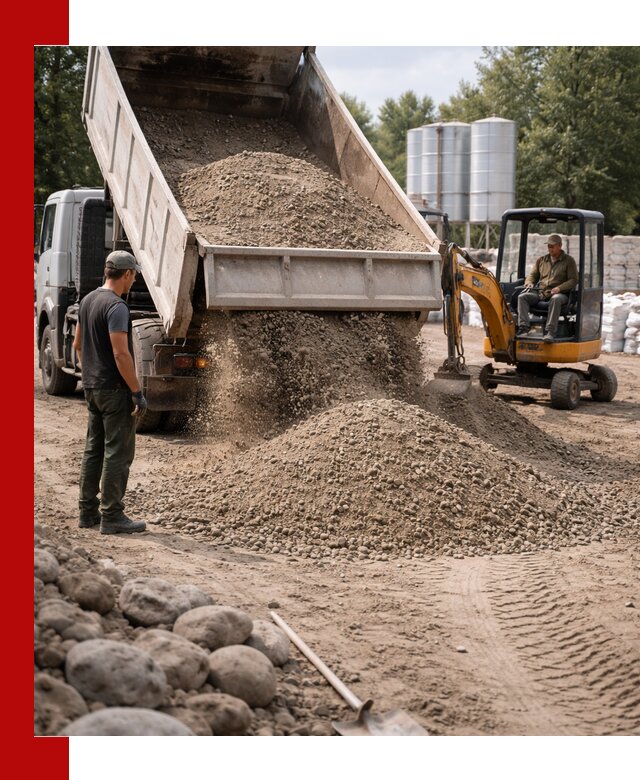 Доставка ПГС С3 в Челябинске самосвалами и миксерами