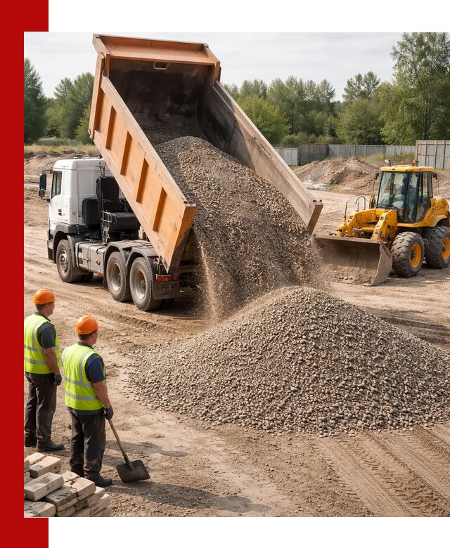 Доставка щебёночно-песчаной смеси ЩПС С7 в Челябинске