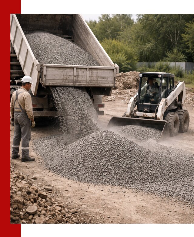 Доставка гравийного отсева 0-5 в Челябинске оптом и в розницу