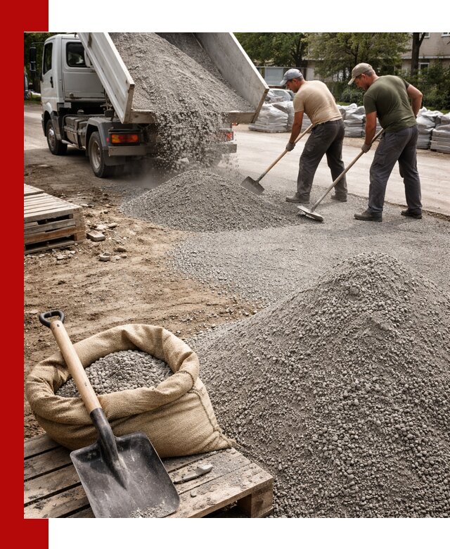 Отсев для тротуарной плитки в Челябинске — доставка и укладка