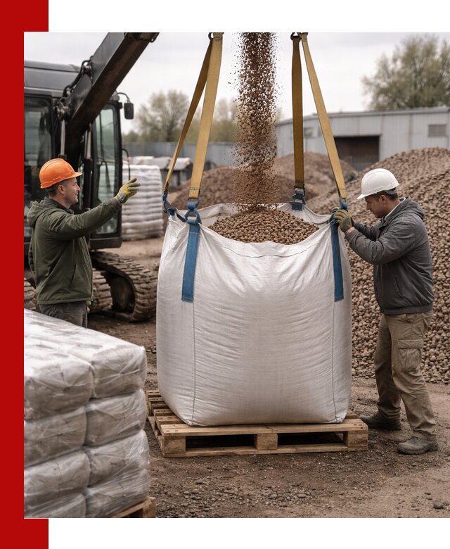 Керамзит в биг-бегах с доставкой в Челябинске