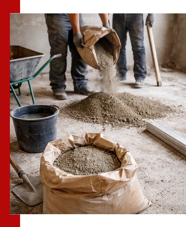 Доставка сухой смеси для стяжки в Челябинске