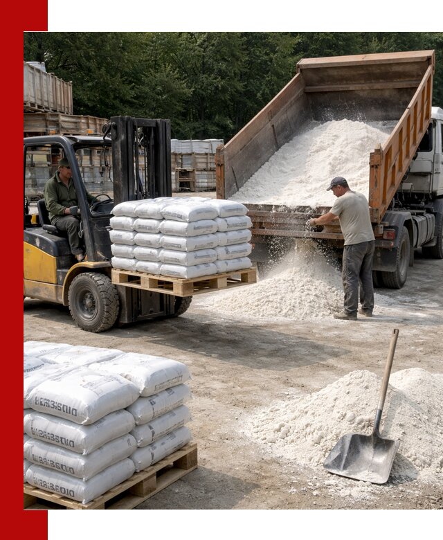 Доставка строительной извести оптом и в розницу в Челябинске