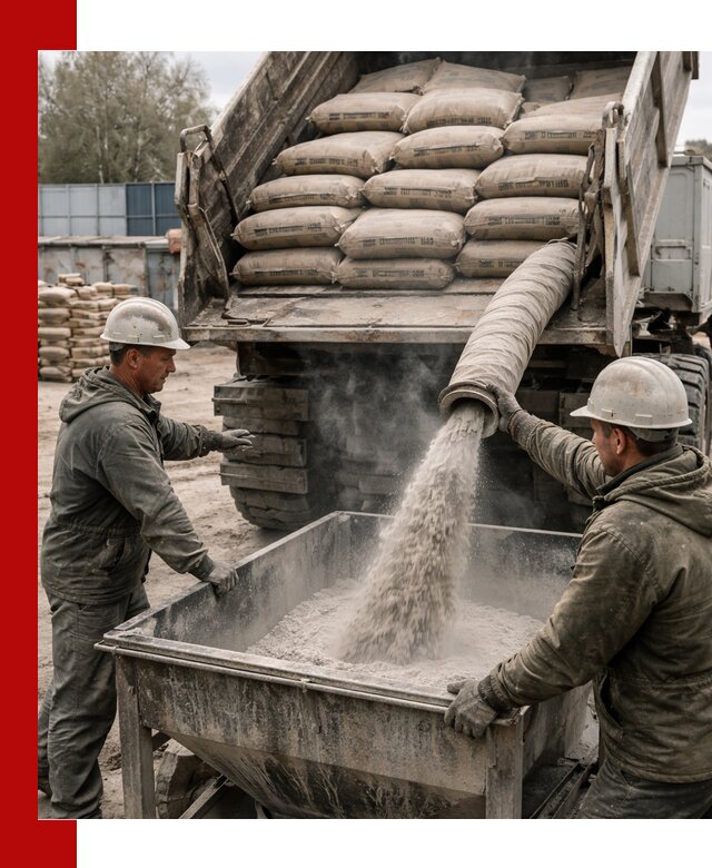 Доставка цемента М400 в Челябинске оптом и в розницу