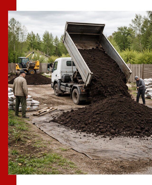 Доставка качественного почвогрунта в Челябинске оптом и в розницу