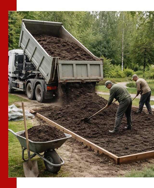Доставка грунта для озеленения и благоустройства в Челябинске