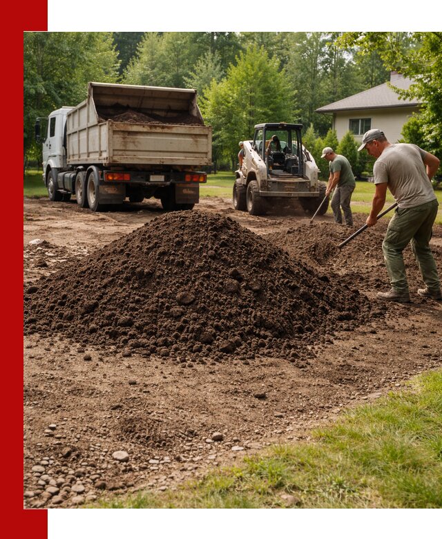 Доставка и укладка грунта для газона в Челябинске
