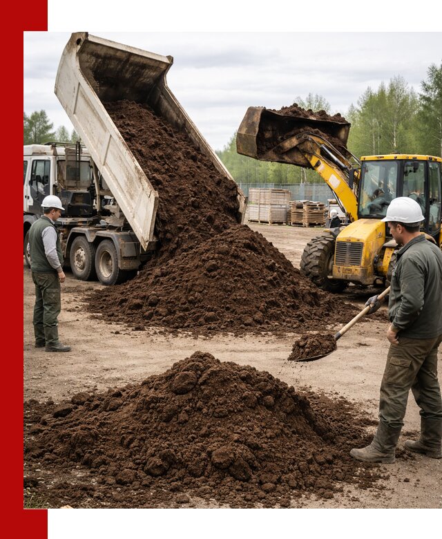 Доставка торфа оптом и в мешках в Челябинске