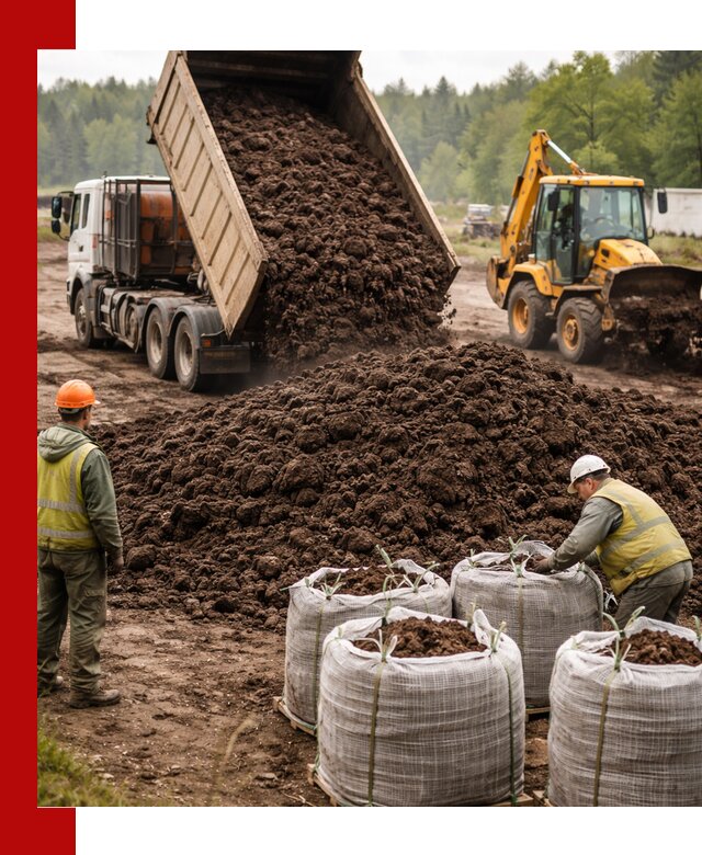 Доставка нейтрального торфа в Челябинске оптом и в розницу