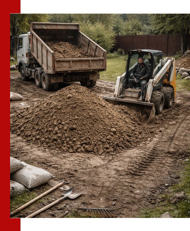 Суглинок для планировки участков в Челябинске с доставкой и выгрузкой