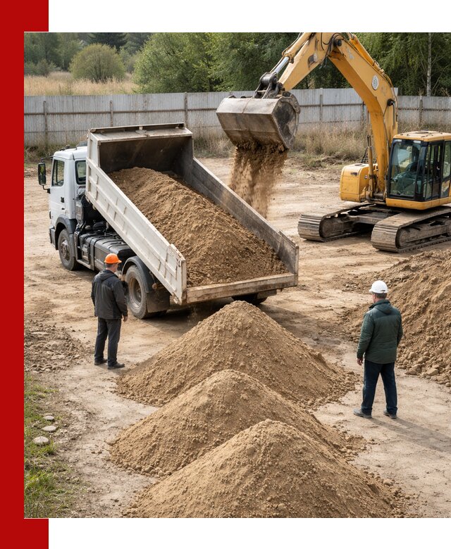 Доставка супеси вагонными и автопартиями в Челябинске