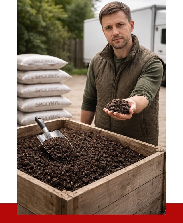 Купить биогумус в Челябинске с доставкой от 8765 р. за куб | ПРОНЕРУДЧлб