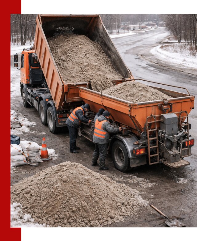 Поставка и вывоз пескосоля в Челябинске оптом и в розницу