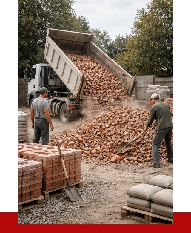 Бой кирпича в Челябинске с доставкой от 4331 руб/куб | ПРОНЕРУДЧлб