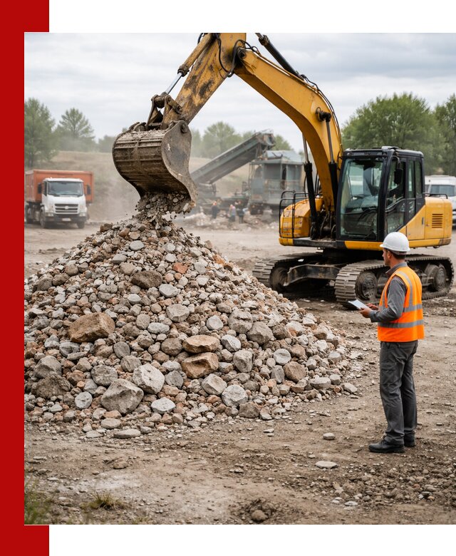Доставка и вывоз строительного боя в Челябинске