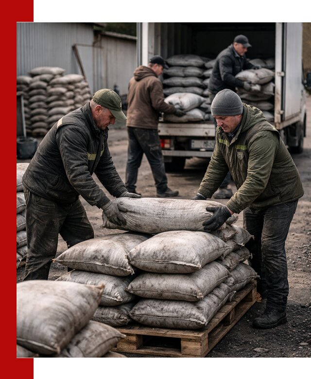 Доставка угля в мешках по выгодным ценам в Челябинске