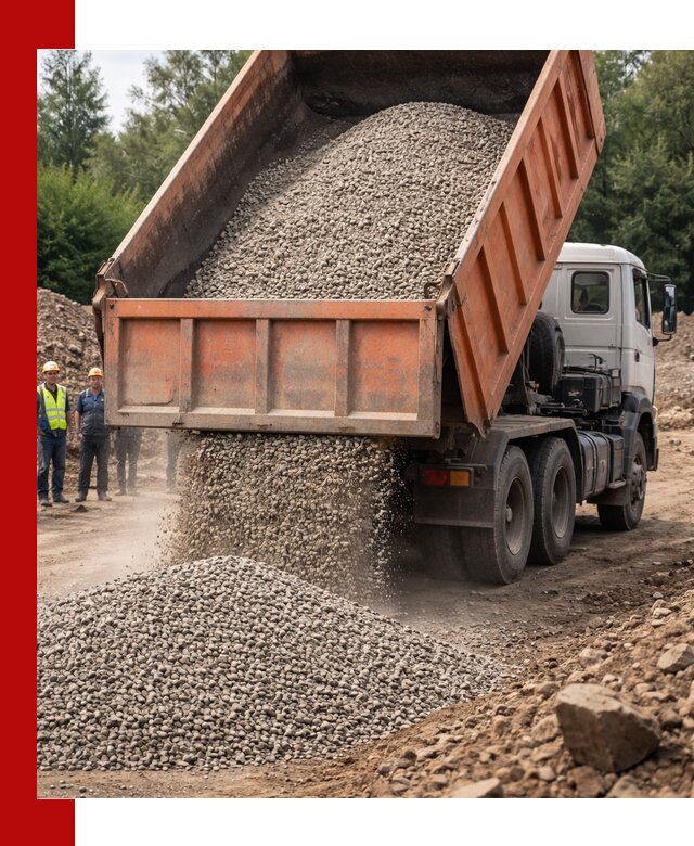 Доставка сыпучих материалов самосвалом в Челябинске быстро и надежно