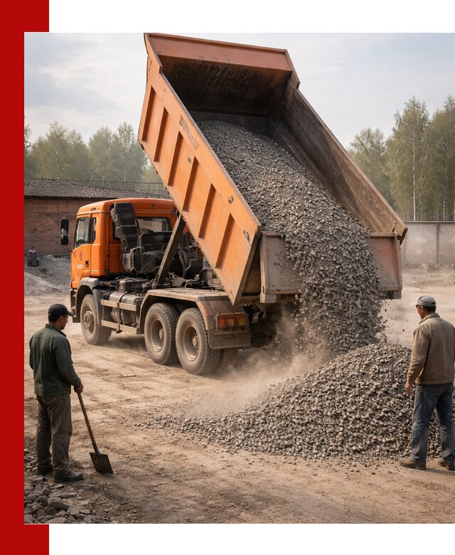 Доставка самосвалом 20 м3 в Челябинске быстро и надежно