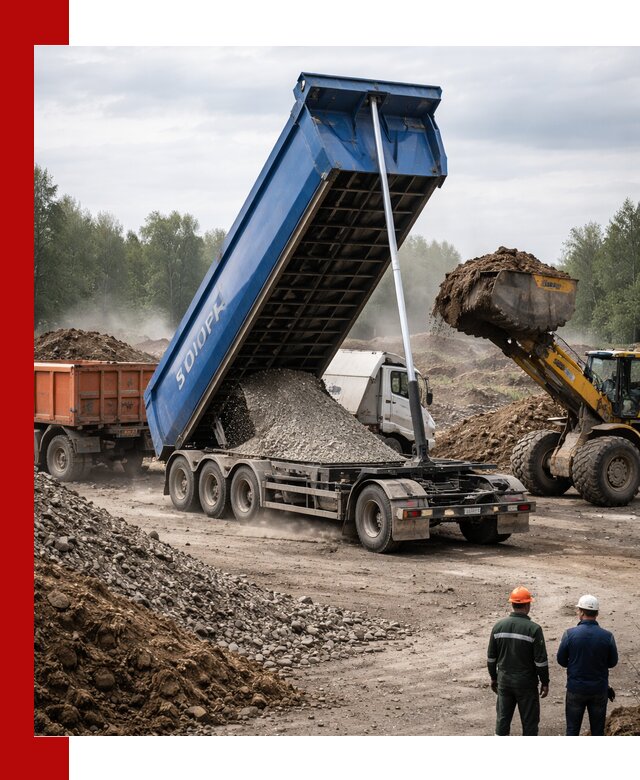 Аренда тонар 40 тонн в Челябинске с доставкой материалов