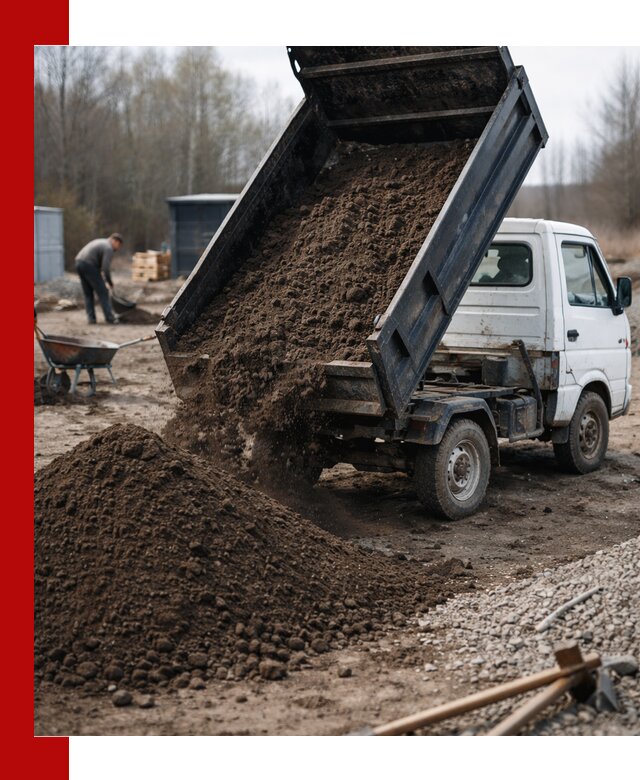 Аренда минисамосвала в Челябинске для доставки сыпучих материалов