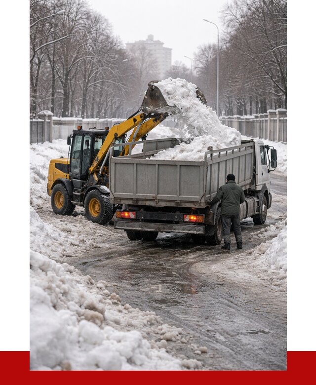 Вывоз снега с погрузкой в Челябинске от 3609 р. ПРОНЕРУДЧлб