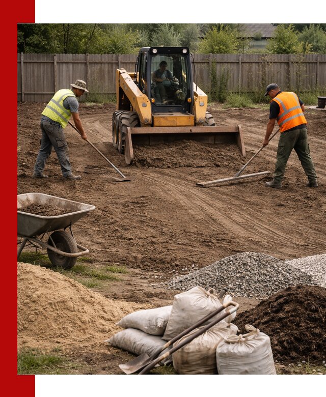Выравнивание участка под строительство и благоустройство в Челябинске