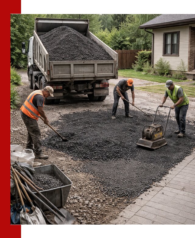 Асфальтовая крошка для двора с доставкой в Челябинске